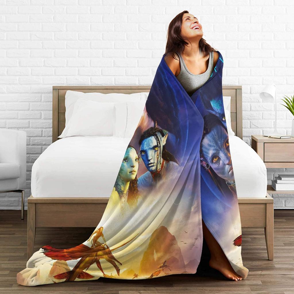 Films Avatar  Blanket  Soft Warm Print Plush Throw Blanket For Boy Girl Outdoor Flannel Bedspread Bed Cover