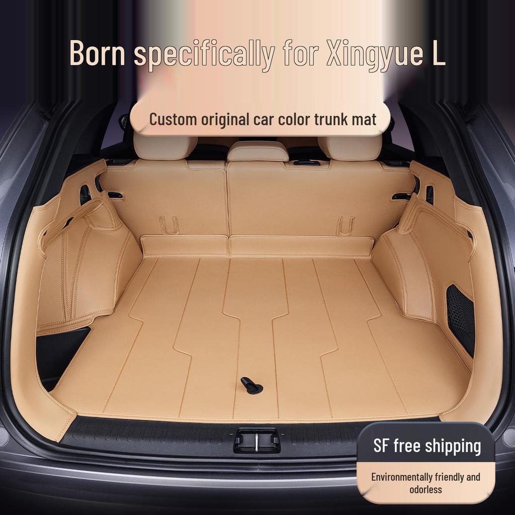 Xingyue L Trunk Mat: Full Coverage for 26 Geely Models, Original Car Color