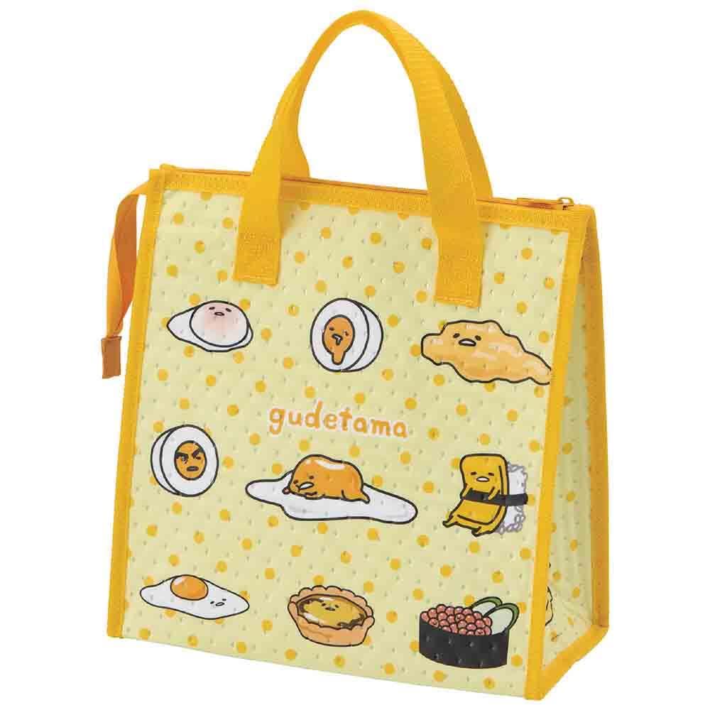 Skater Lunch Insulated x Sanrio Gudetama Bag, Non-Woven Fabric, Bag, 26.5 27cm, 21, FBC1-A