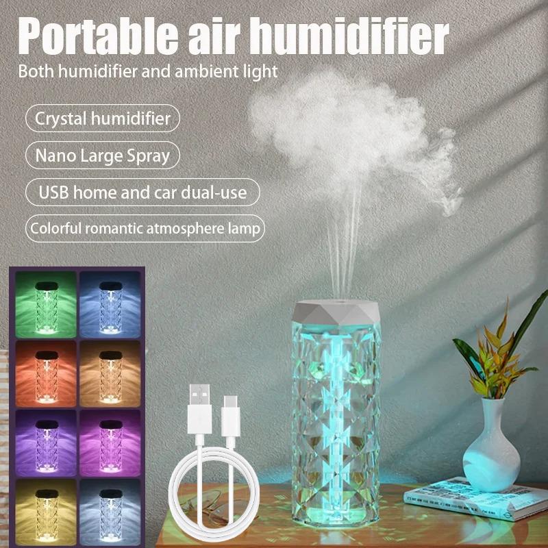 1000ML USB Air Humidifier Aroma Diffuser Essential Oil Mist Maker with RGB Light Air Purifier for Car Home Bedroom Office