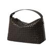 New Niche Fashion Diamond Grid Hand-held Dumpling Bag, Shoulder Bag, Crossbody Bag, Genuine Leather Women's Bag, Woven Bag