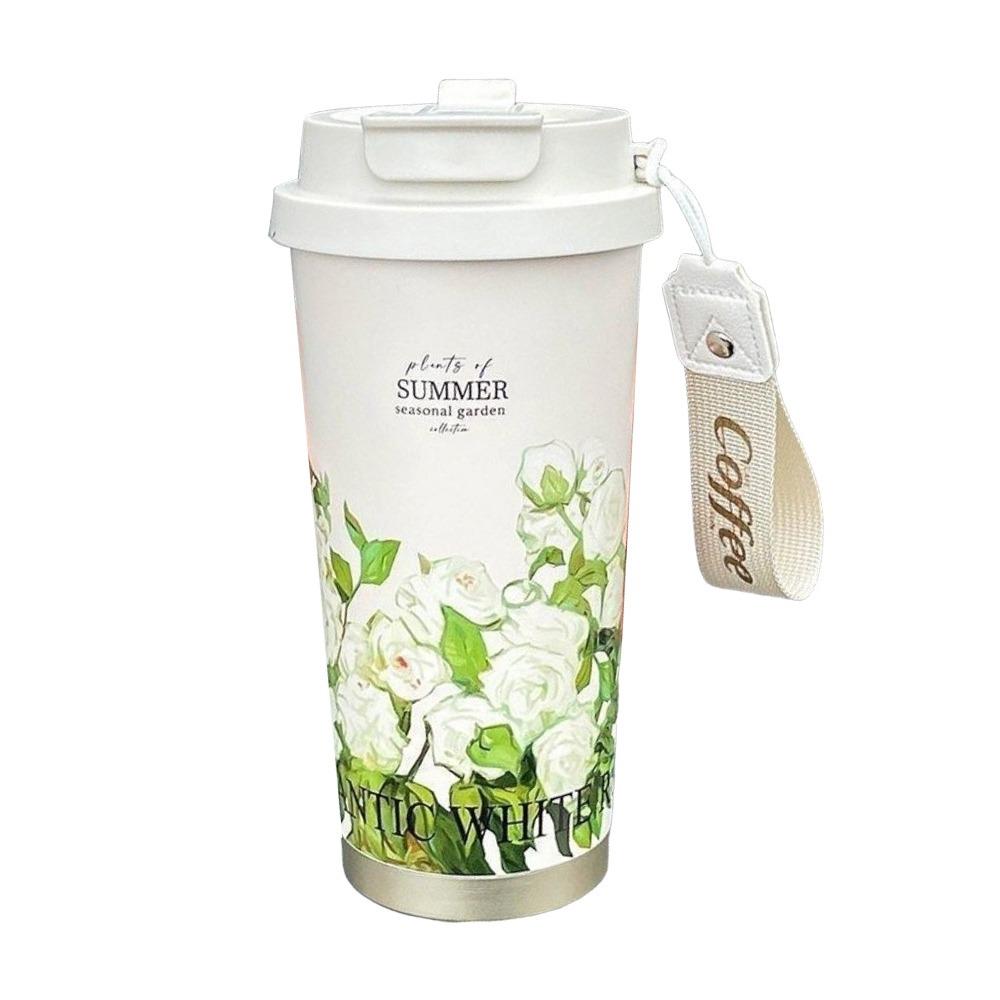 500ml Coffee Cup Double-layer Vacuum Mug Portable Insulated Mug Travel