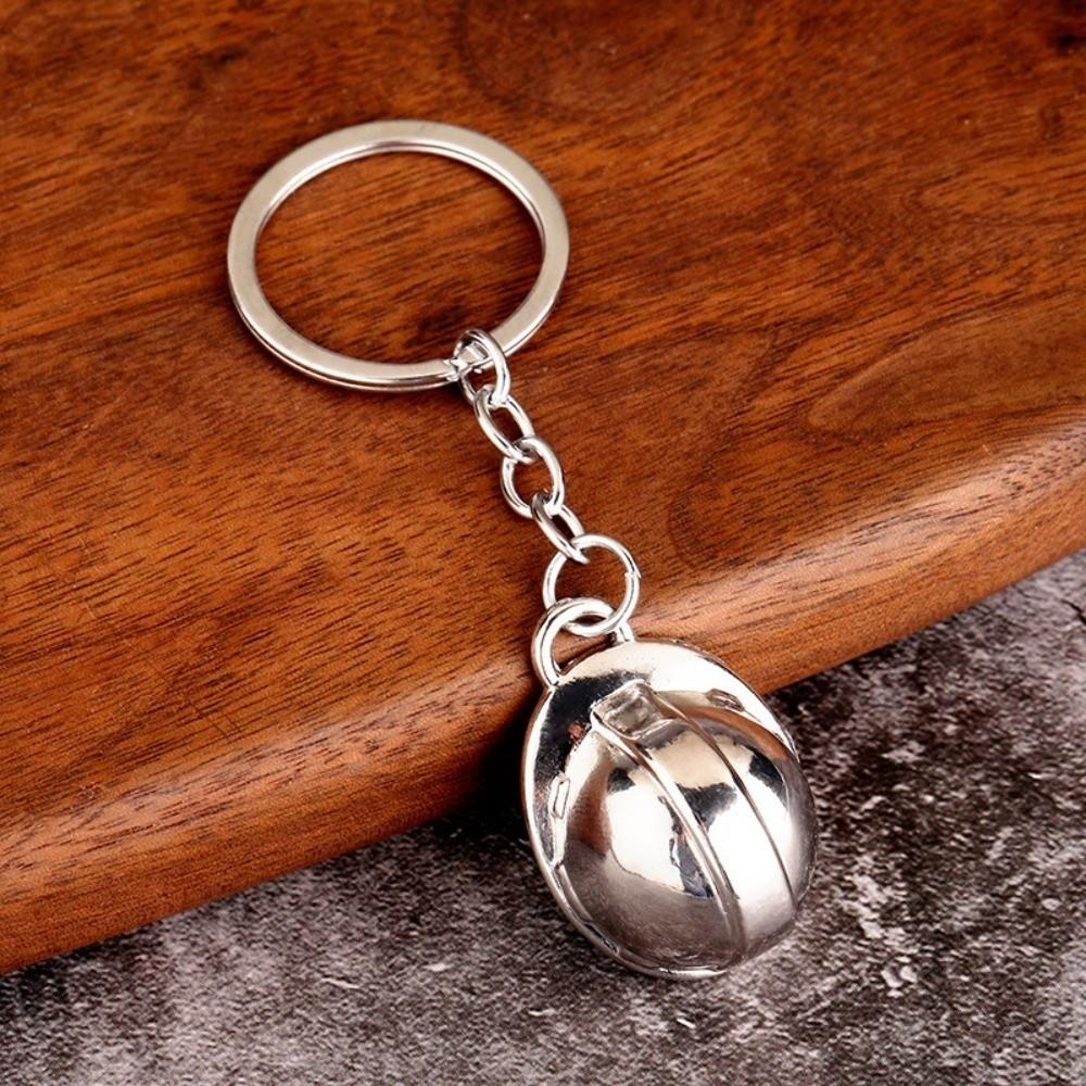 Ornaments Safety Helmet Keychain Creative Bag Hanging Key Ring Hard Hat Pendant  Gifts