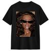 Summer Y2k Funny Hipster Tshirt Distressed Doll Face Meme Cotton T Shirt Lightweight Breathable Comfortable Clothes For Adult