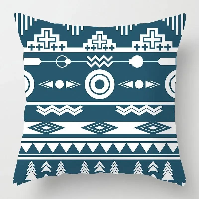 Home Decor Cushion Cover Abstract Mysterious Pattern Print Office Sofa Pillow Cover