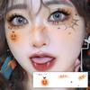 Miumi - Halloween Pumpkin Spider Web Face Makeup Sticker / Set