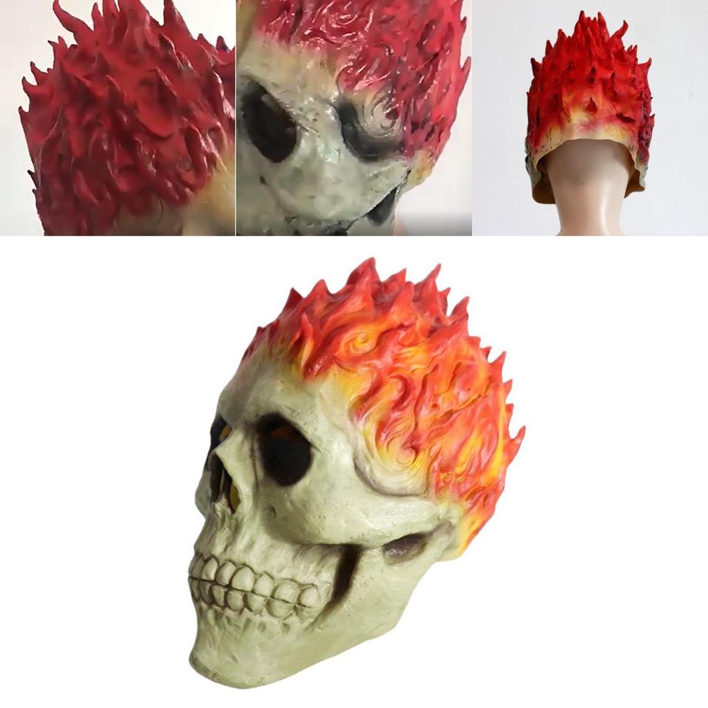 Halloween Schminke Ghost Rider Maske Totenkopf Auto Gott Maske Seelenkrieg Auto Maske