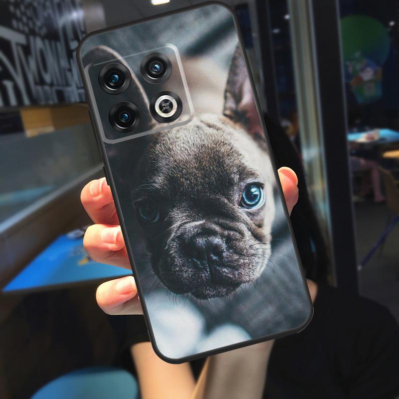 French Bulldog Funda For OnePlus 10T 8T 9RT 12 13 13R 11 9 10 Pro OnePlus Nord 4 CE 2 3 Lite N20 N30 Case