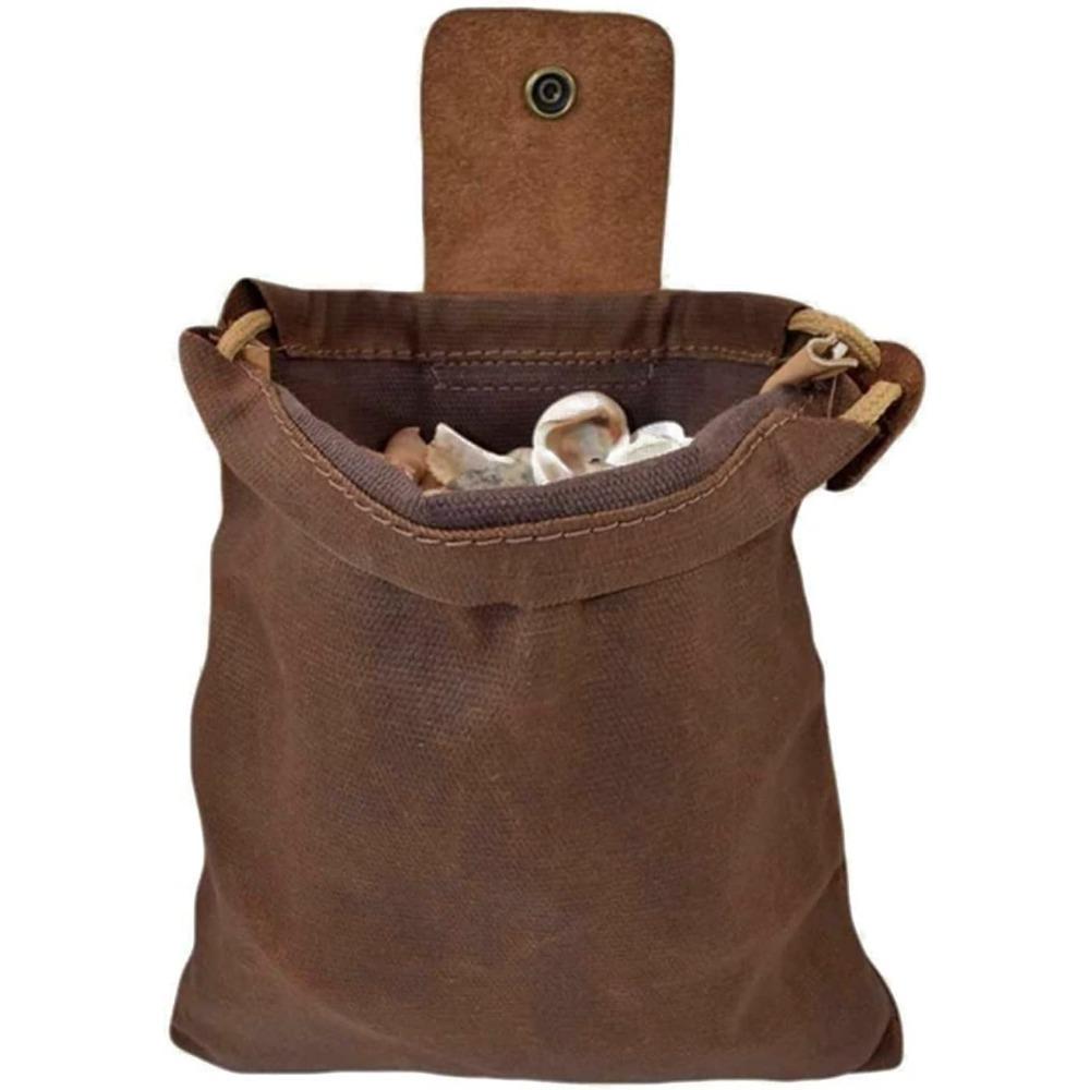 1PCHarvesting Bag, Waxed Canvas Foldable Outdoor Camping Picking Bag, Mushroom Storage Bag, Suitable for Travel, Camping, and Hiking.