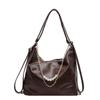Simple large-capacity bag women's autumn and winter new shoulder bag casual soft surface commuting texture fashionable backpack