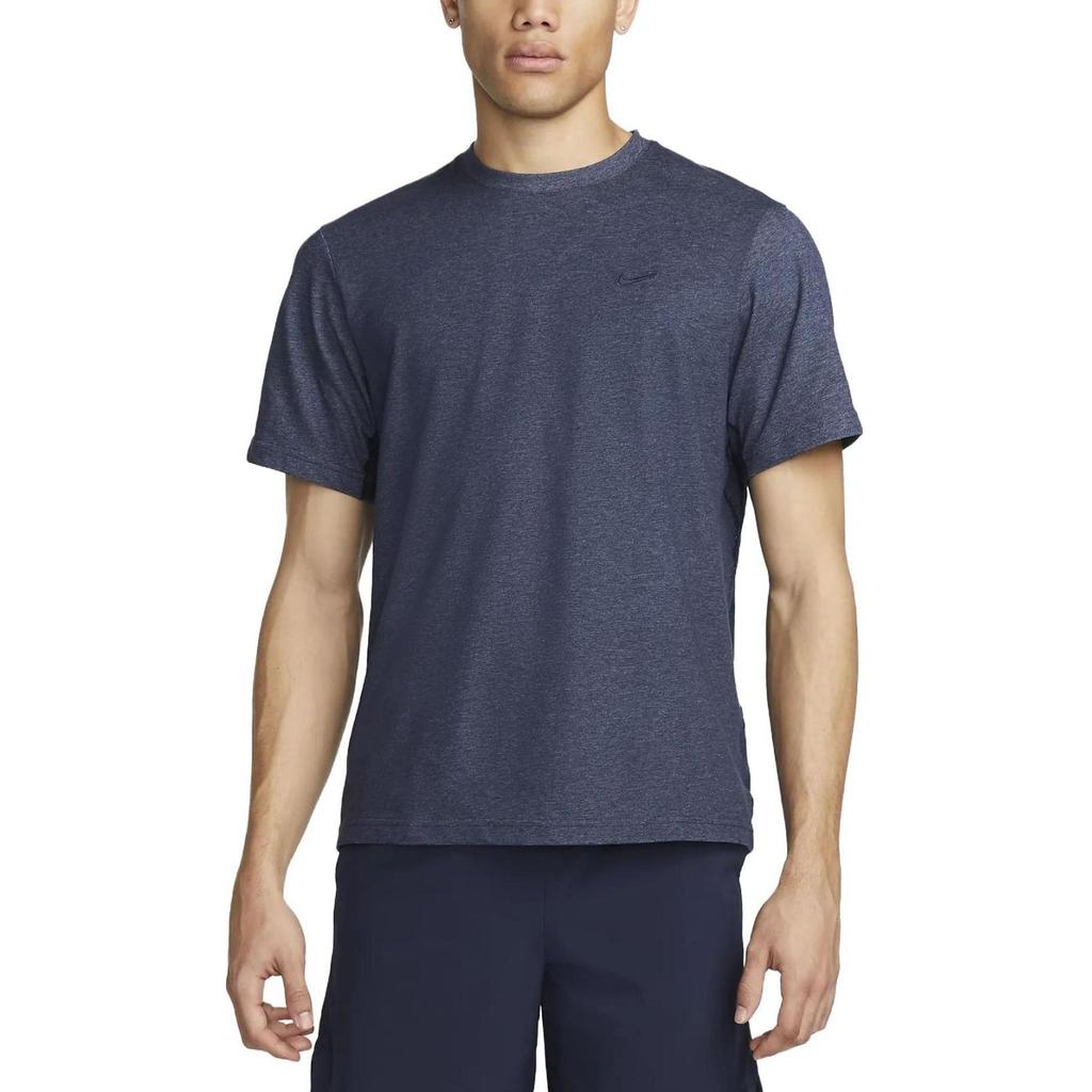 New Nike Set-in Sleeve T-Shirt Men's Blue Black DV9832-451