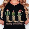 Ladies Merry Christmas Cute Christmas Boots Cartoon Print Regular Casual Daily Short Sleeve Round Neck Womens Tshirt