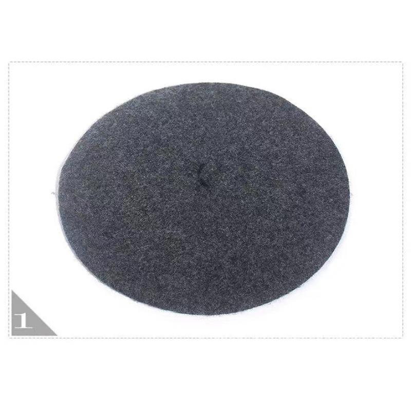 

Шерстяной берет женский осенне-зимний ретро универсальный кепки конфетного цвета с восьмиугольным батончиком one size