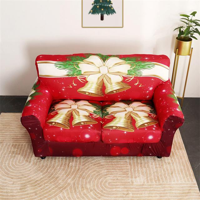 1set Weihnachten Sofa Abdeckung Stretch Sofa Schonbezüge Für Wohnzimmer Weihnachten Sessel Couch Abdeckungen Mit Kissen Abdeckung Couch Bezug