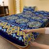 1 Bohemian Patterned Frosted Bedsheet, Bedroom Printed Bedspread, Bedding (Excluding Pillowcases)