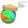 Lachender gedämpfter Teigball Stressball mit Dampfgarer Anti-Angst Mehrfarbig Cartoon-Knödel Quetschspielzeug Weicher simulierter Teigball Fidget Sensorikspielzeug