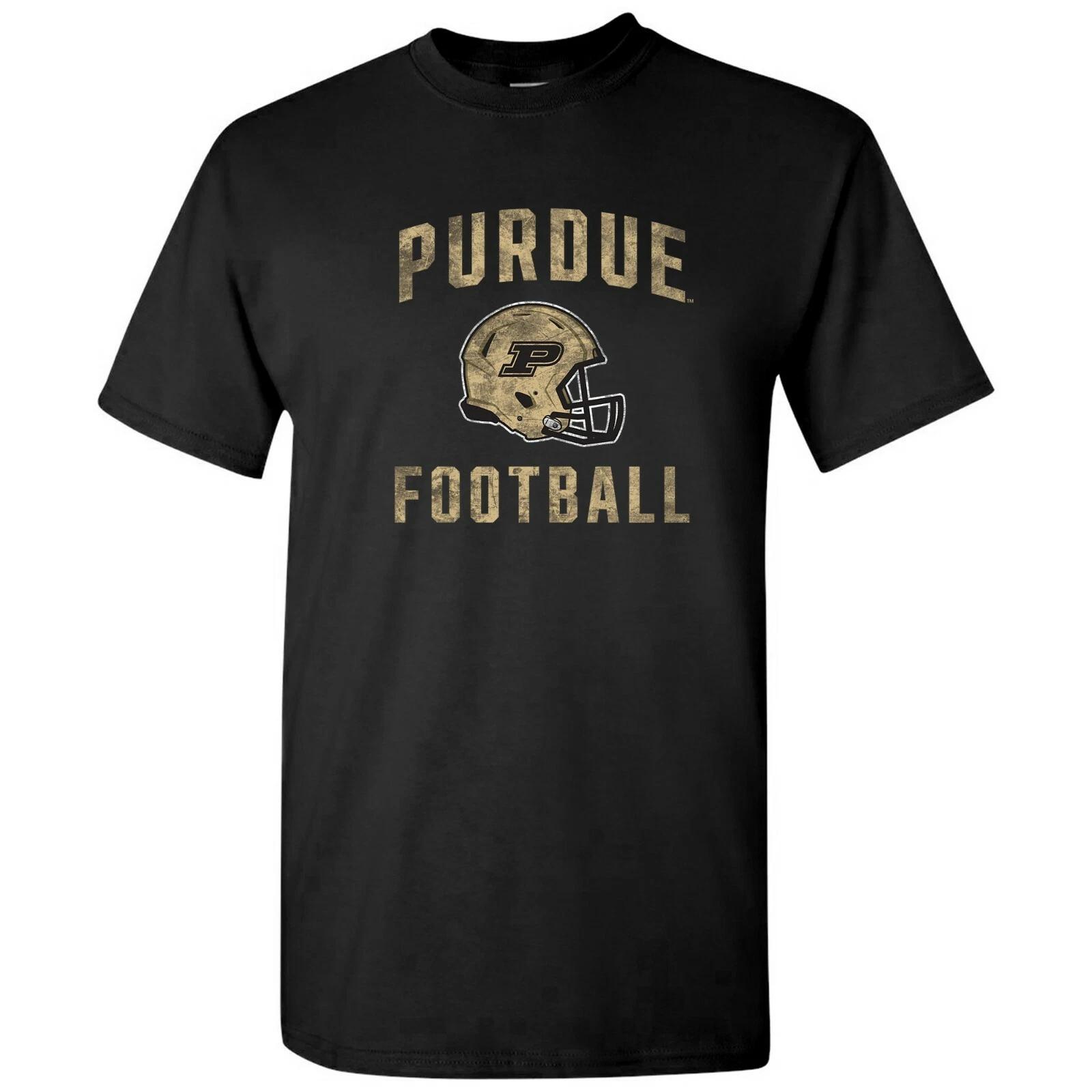 Purdue Boilermakers Faded Football Helmet T Shirt S
