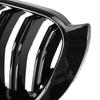 Gloss Black Front Bumper Kidney Grille Grill Fit BMW X3 X4 F25 F26 2014-2017