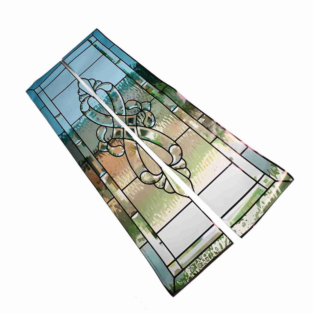 2Pcs Glass Door Sticker Self Adhesive Water Resistant Wall Sticker for Home Decoration