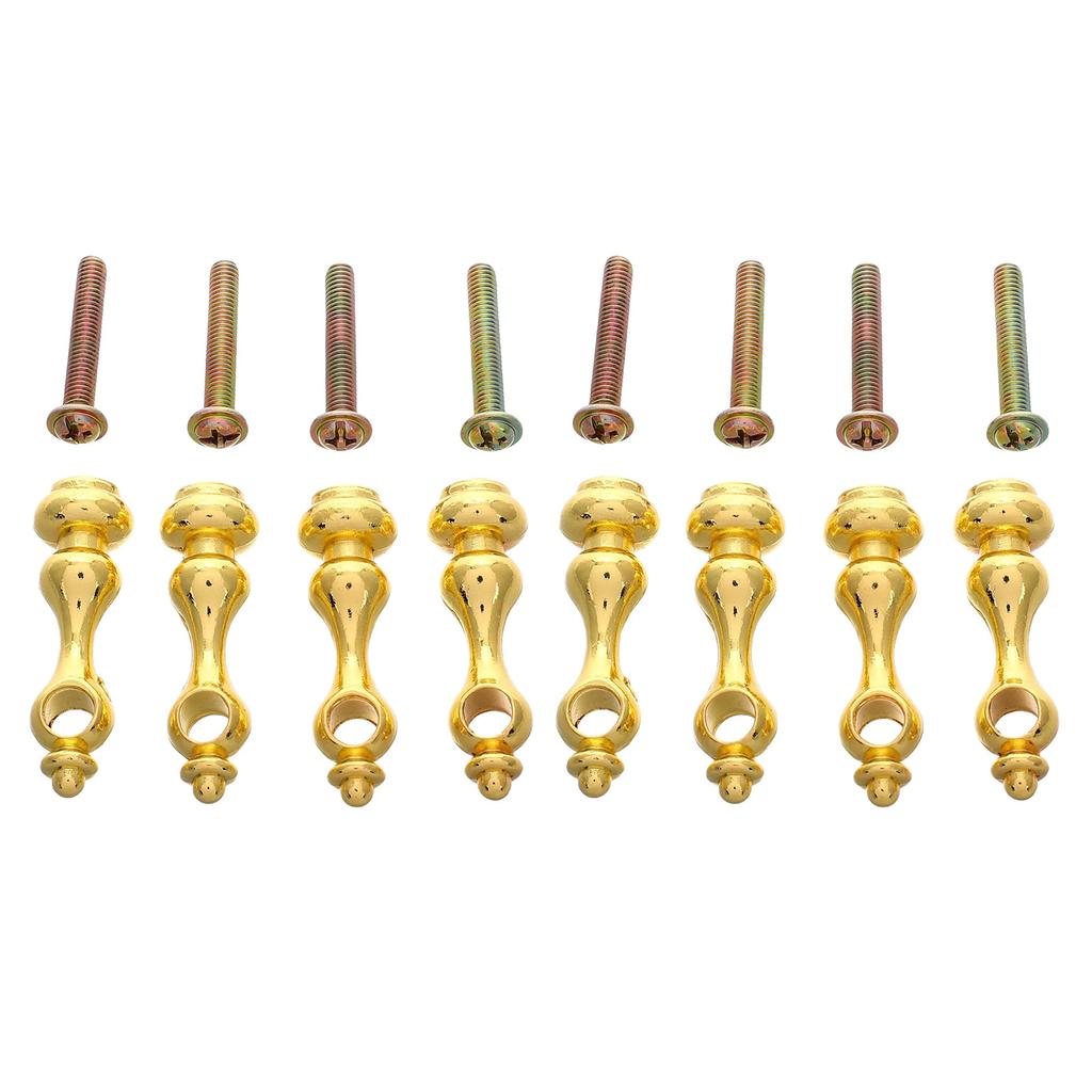 Set of 8 Multipurpose Metal Furniture Connectors Spindles Convenient for Glass Railing and Cabinet Post Bolts Use