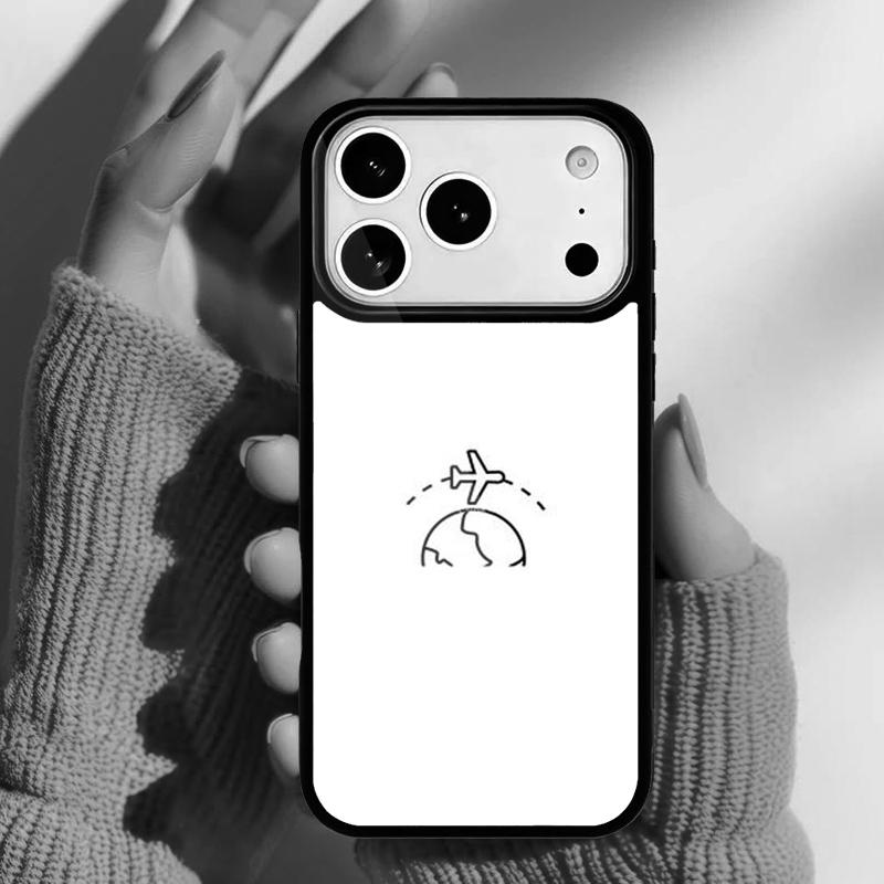Travel the World of Air Plane Paper Phone Case for iPhone 17 Air 16e 15 14 13 Pro Max Back Cover for 12 11 Pro Coque