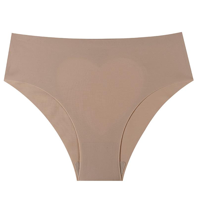 Girls' Transparent Mesh Sexy Big Heart Hollowed-out Panties with Briefs for Ladies with Low Waist Ice Silk Underwear