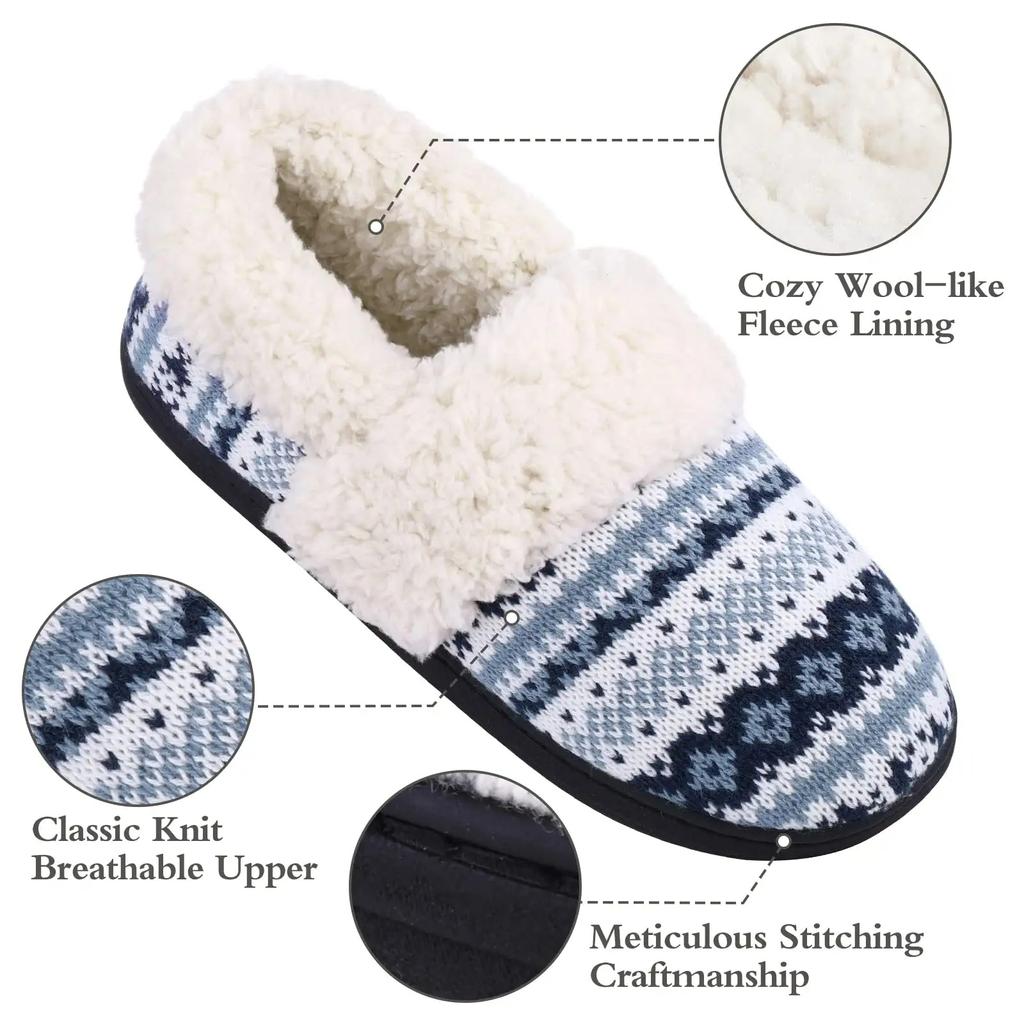 Fashion Shevalues Fluffy Fur House Slippers For Women Men Comfy Winter Plush Slippers With Fleece Lined Non-slip Warm Indoor Home Shoes