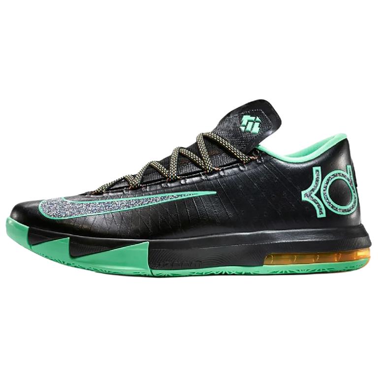 

Nike KD 6 Classic And Versatile Basketball Shoes Unisex Black Green IH3582-001 44