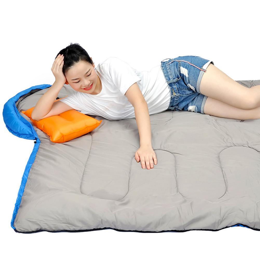 Envelope Sleeping Bag with Compression Sack 3 Season Sleeping Bag Washable Compact for Outdoor Traveling Hiking