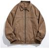 PU Leather American Retro Jacket for Men In Autumn and Winter New Cotton Thickened Lapel Casual Versatile Jacket