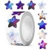 500pcs/roll Laser Star Smile Stickers Per Roll 25mm Reward Chart Decals Cute Labels for Kids Teachers Reward Stickers Decoration