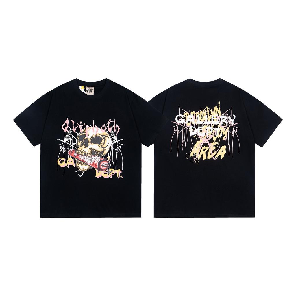 26SS Foreign Trade Gallery Dept T-Shirt Collection Gallery Casual Short Sleeve Men's and Women's Same Style Factory Spot Straight Hair