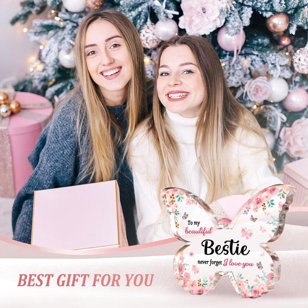 1 szt. Personalizowany Akrylowy Różowy Motyl Własne Imiona Ślubne Chrzest Dziecka Lustrzany Czarny Grawerowany Tag Dekoracja Ornament Prezent