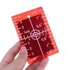 2pcs Red/Green Line Beam Distance Plate Double Scale Magnetic Target Plate  For Laser Level