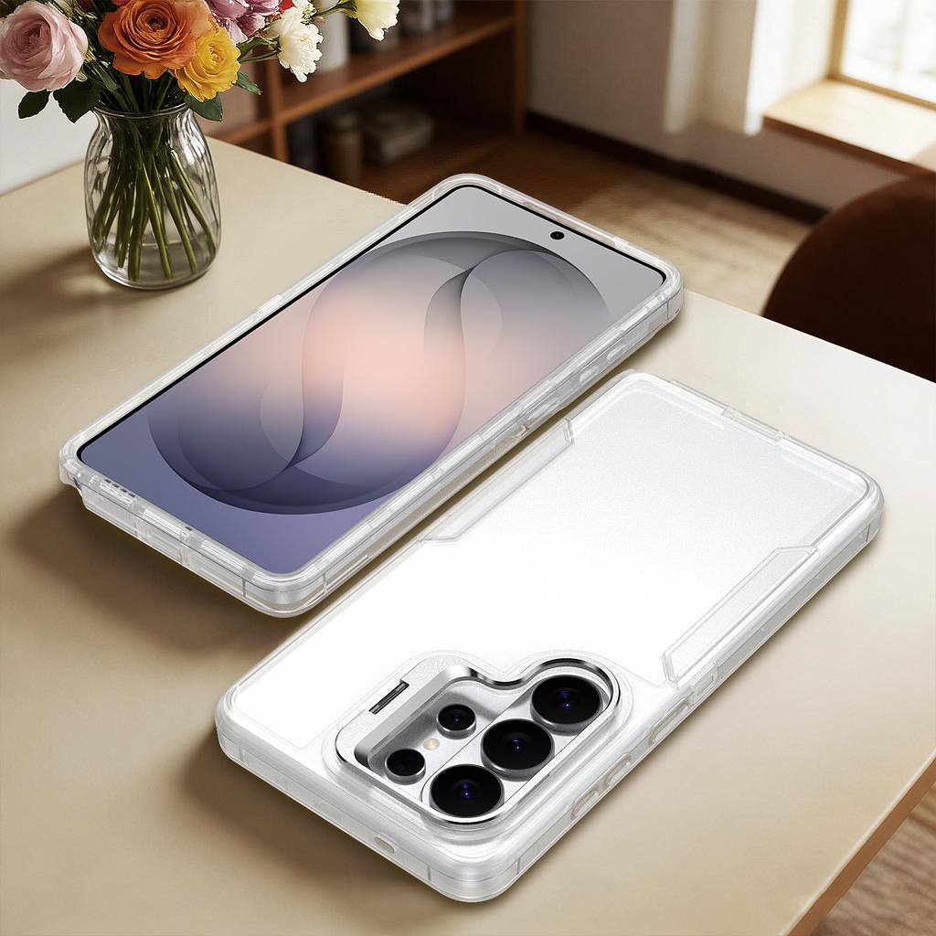 Luxury Candy 2IN1 Stand Clear Case For Samsung Galaxy S26 Ultra S25 S24 S23 S22 Plus Shockproof Metal Camera Bracket Armor Cover