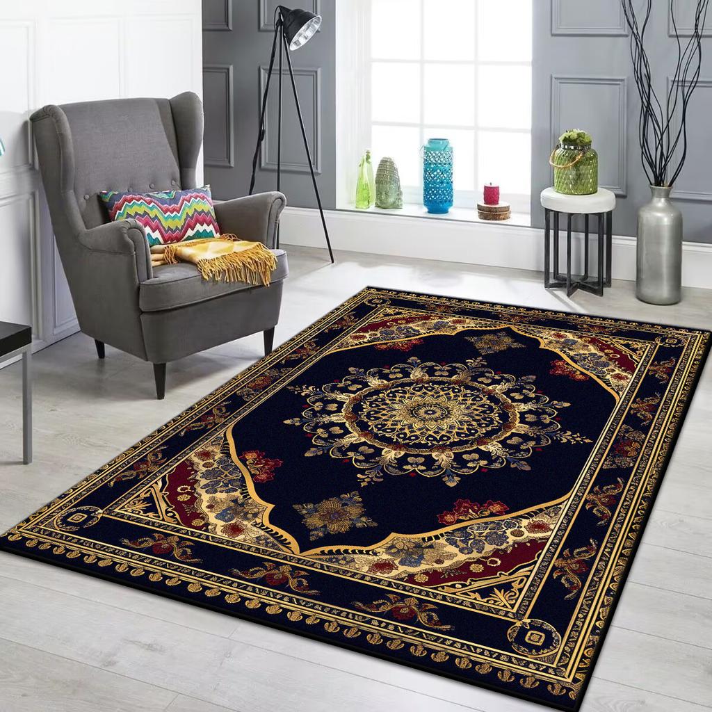 Tappeto Persiano di Lusso Soggiorno Tappeto di Grandi Dimensioni Antiscivolo Tappetino per Tavolini da Caffè Decorazione Casa Tappeto per Camera da Letto Salotto Tapis Salon
