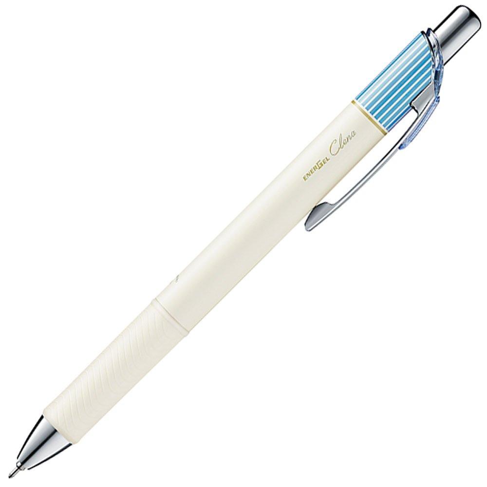 

Pentel Energel Clena Gel Ink Ballpoint Sax 10 Pens Pen, 0.5mm, Blue, Black, BLN75LS-A,