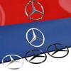 For Mercedes Benz 90mm ABS Chrome Black Logo Mercedes Emblem Rear Star Badge For Mercedes Benz W203 W206 W212 X253 W167 W166 W24