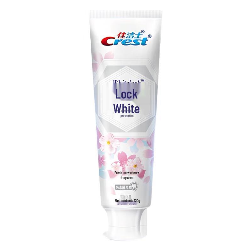 Crest Two-Color Whitening Toothpaste, Fresh Snow Cherry