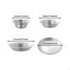 4 Pieces Outdoor Utensils Stainless Steel Plates Bowls Mess Tableware Portable Camping Cutlery