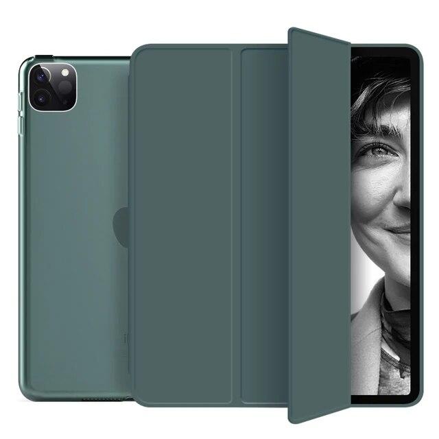 Funda für IPad Pro 11 Hülle PU Leder Trifold Ständer PC Harter Boden Weiche Kanten Smart Cover für IPad 10.2 Hülle 10.5 für 9.7