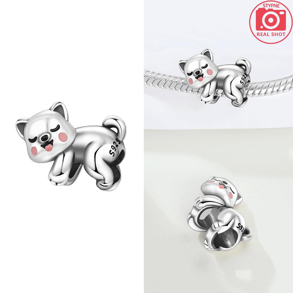 Original Charm Copper Penguin Blue Zircon Rabbit Koala Animals Beads Fit Bracelet Accessory Gift Jewelry Diy Women