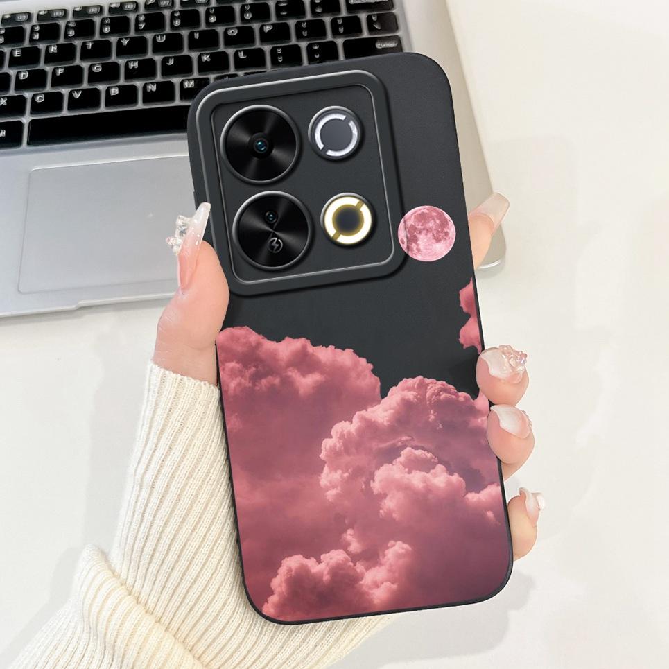 Luxury Fashion Coque For Itel P65 P671L Etui Moon Night Gothic Painting Phone Cases For ItelP65 P 65 Coques Soft Silicone Covers