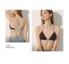 Französischer Triangel-Cup Damen-BH-Set - Schlankmachender Effekt, Tiefer Ausschnitt, Sexy, Schöner Rücken, Herbst Dünner Stil