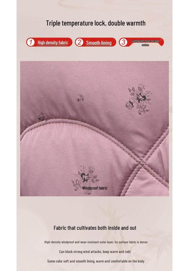 Elegante Baumwolljacke für Mama - Winter 2025 - Würdevoll, Kurz und Warm - Oberbekleidung für Frauen mittleren und höheren Alters
