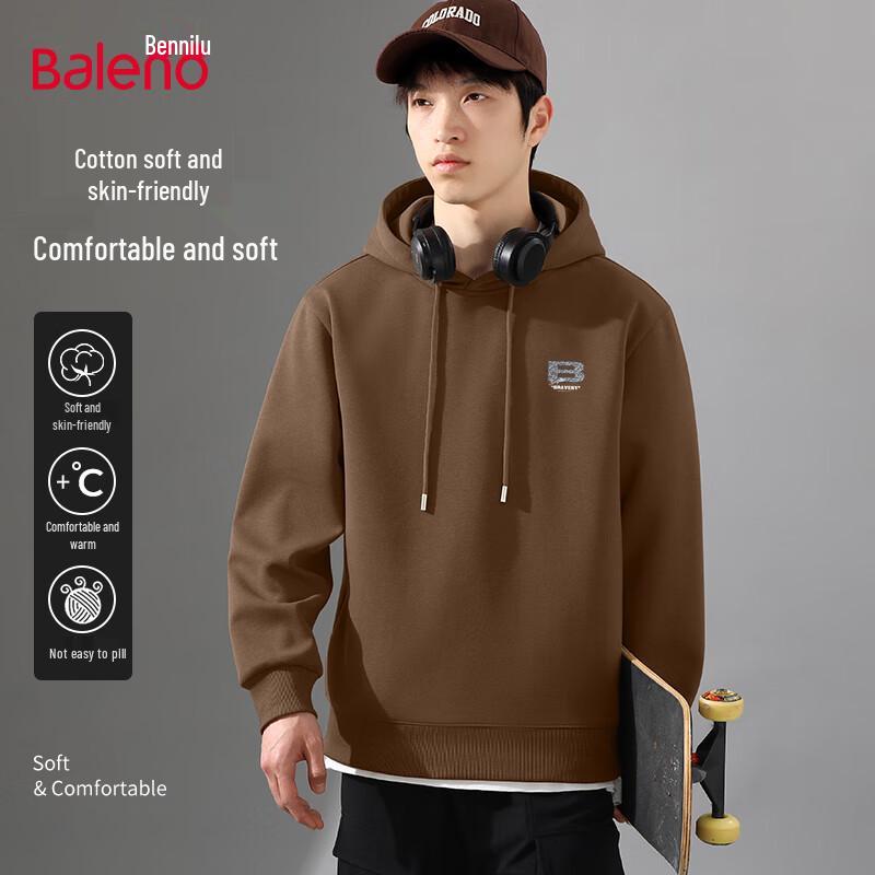 Baleno Men's American Retro Hooded Sweatshirt