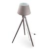 Lampadaire Trépied - Bois Pin - Abat-jour Coton & Polyester - Hauteur 150 Cm