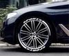 3D  8 Groups Sports Blade Night Reflective Permanent Tire Lettering Car Decals Decoration Stickers Kit Stickers for 4 Tires