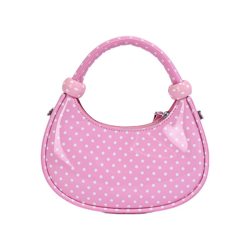 Borsa a Pois Piccola, Borsa Quadrata Piccola alla Moda a Tracolla, Borsa a Mano a Forma di Ravioli