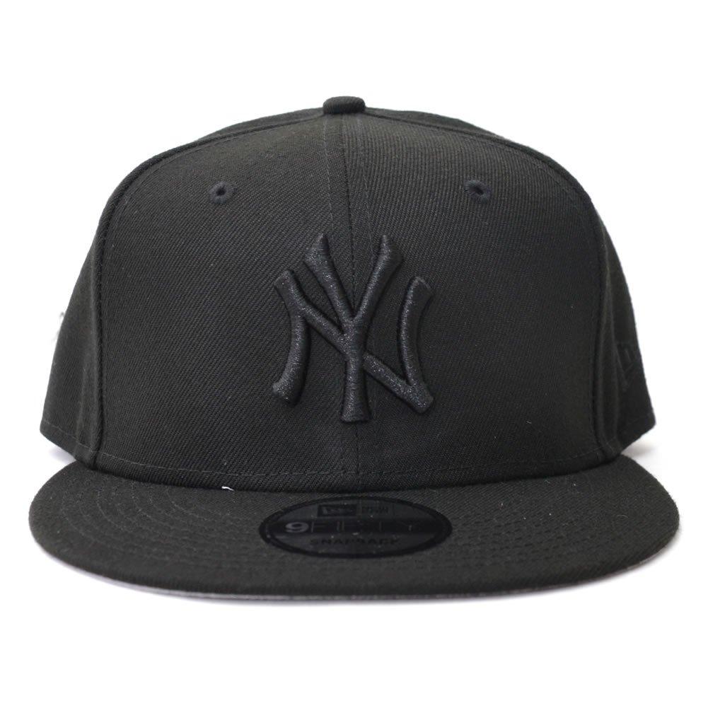 New Era Snapback 9FIFTY New York and Adjustable Popular x Cap, 950, Yankees, 11591026, Men's Women's, Size, Cotton, (Black Black) [Used]